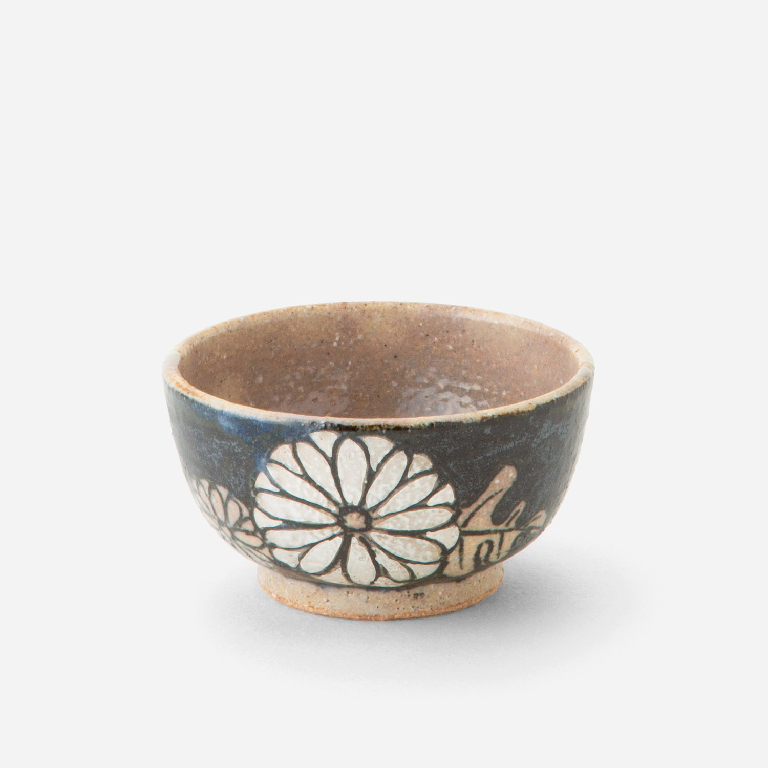 岡山の歌人 画家 清水比庵 唄絵付茶碗 抹茶碗 茶道具 ：徳利酒呑