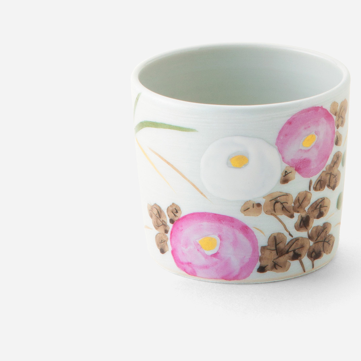 煎茶碗 金銀彩 秋草 | 西川貞三郎商店