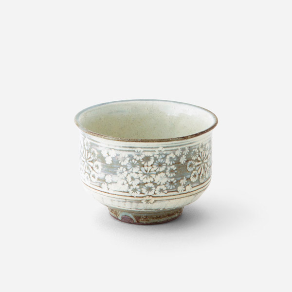 新発売 汲出し碗 粉引花三島 | 西川貞三郎商店 工芸品