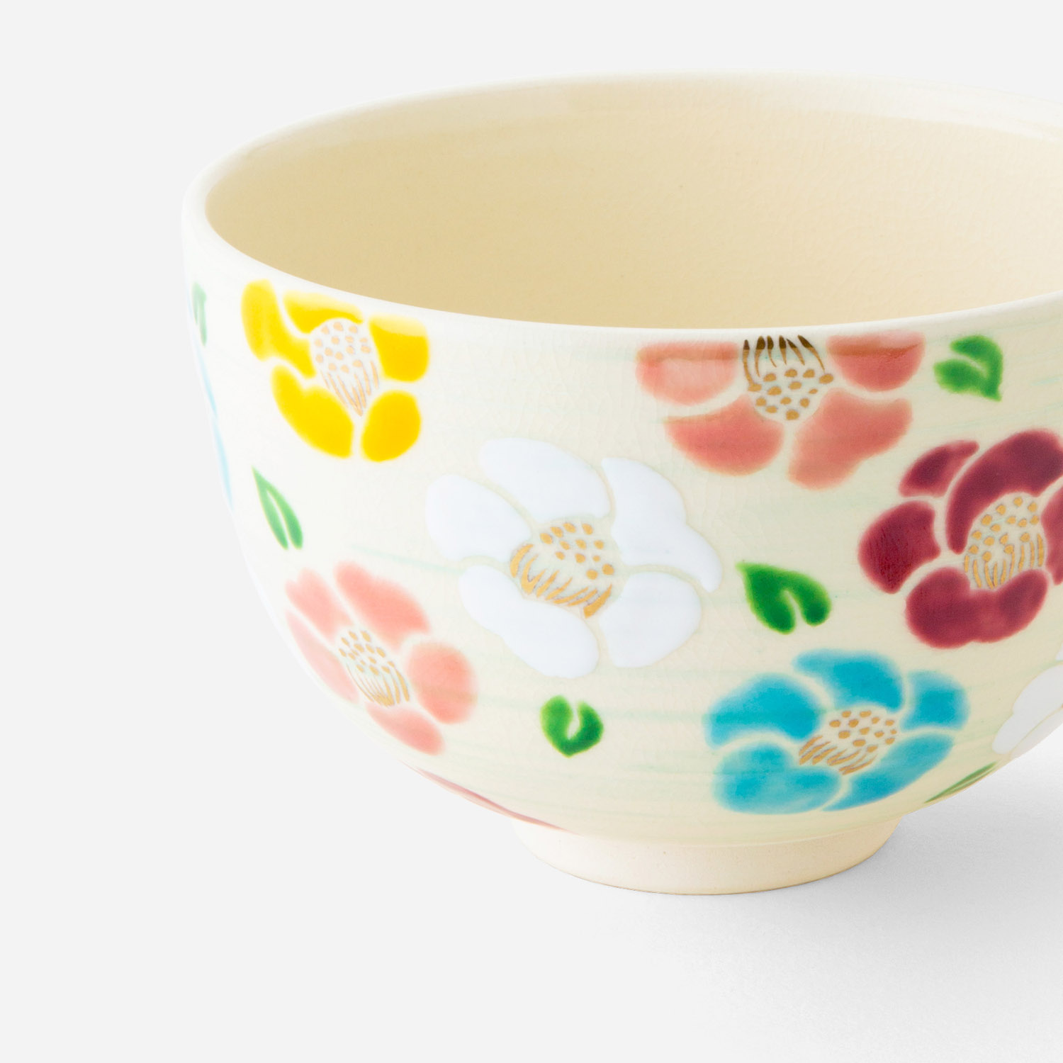 抹茶碗 五彩花椿 | 西川貞三郎商店