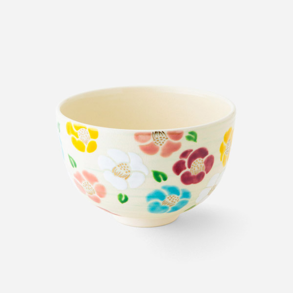 抹茶碗 五彩花椿 | 西川貞三郎商店