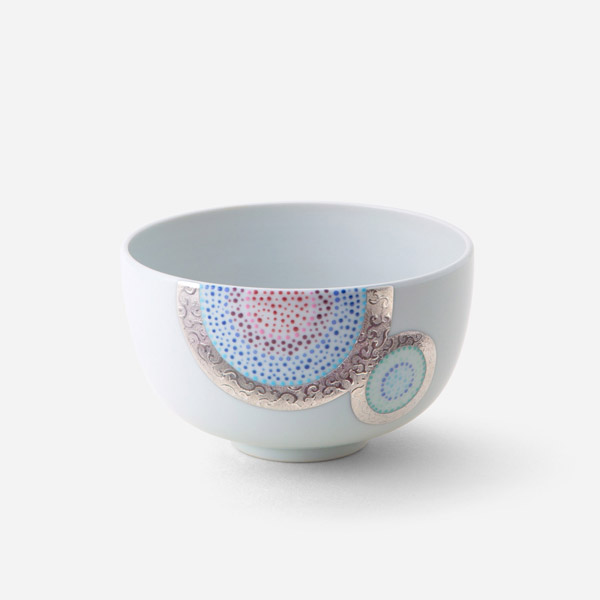 割引購入 抹茶碗 彩点詰銀彩唐草 | 西川貞三郎商店 工芸品