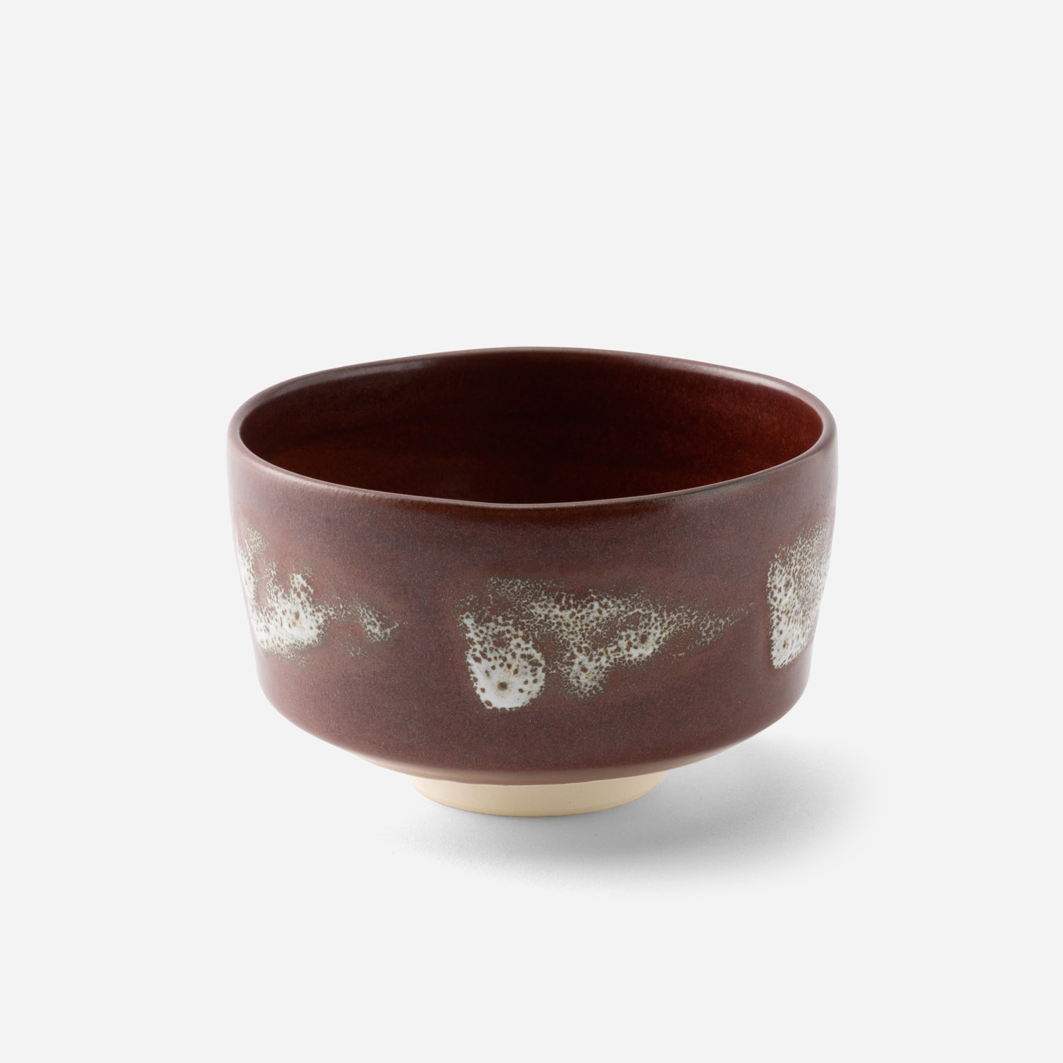 清水焼 抹茶碗 茶道具 抹茶茶碗 清水焼 白菊紫地 西川貞三郎商店 かより（W-203）