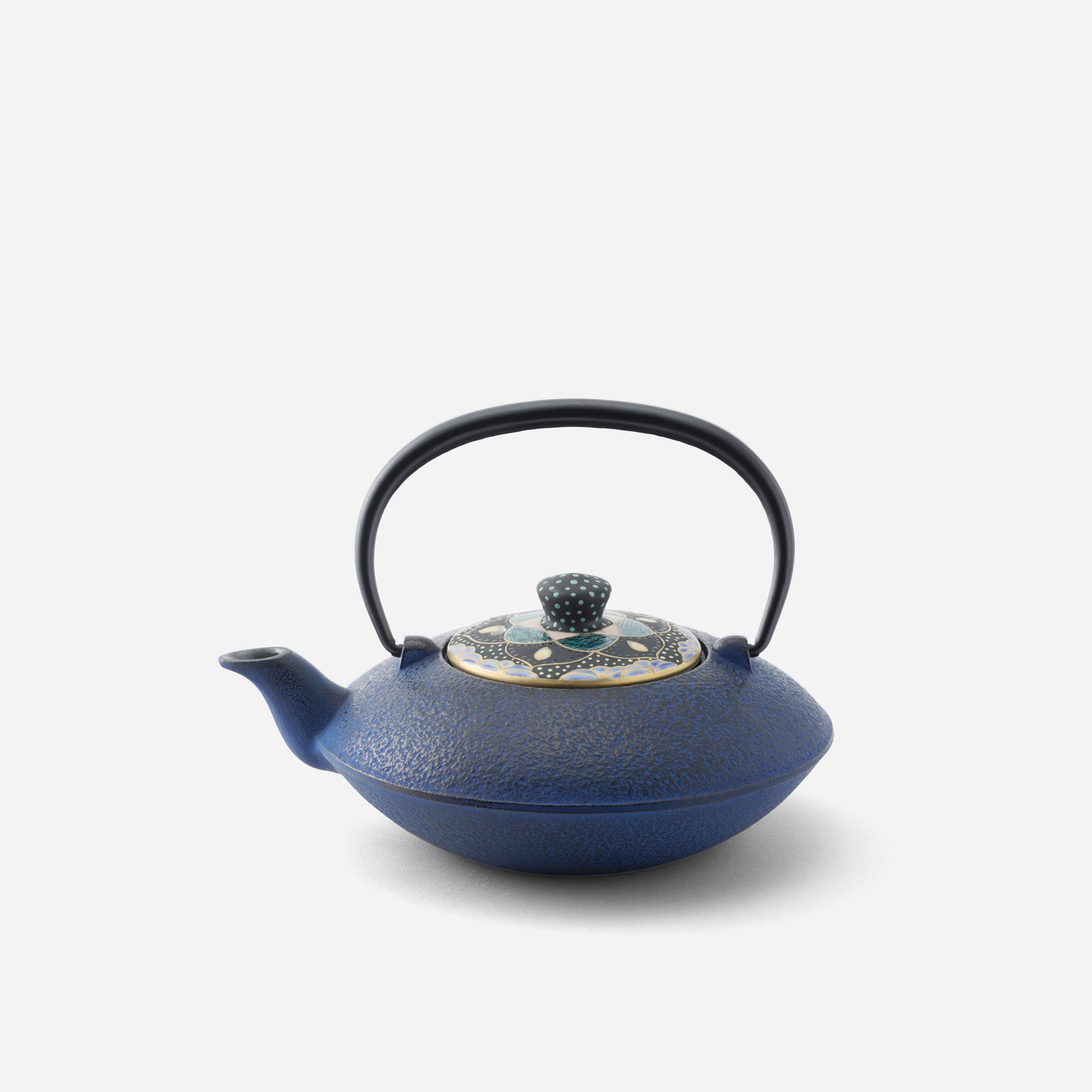 鉄瓶急須・青 星かんむり 小 | 西川貞三郎商店