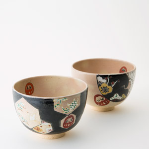 京焼・清水焼 西川實 作 兎糸毛 茶碗 共箱 古物。
